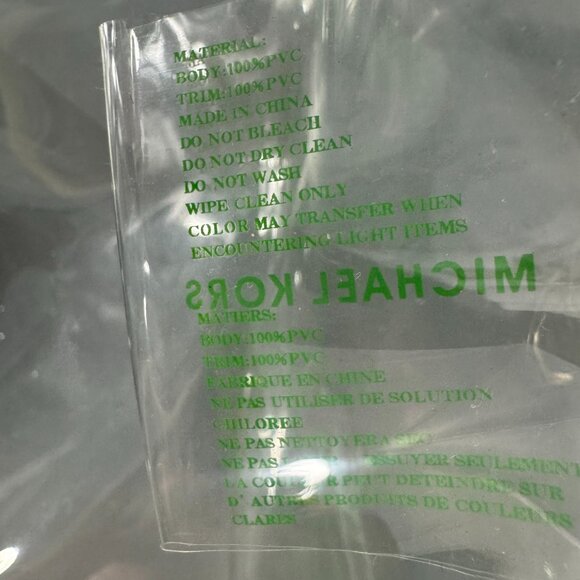 Michael Kors Clear Tote Bag, Beach Bag - Picture 9 of 14